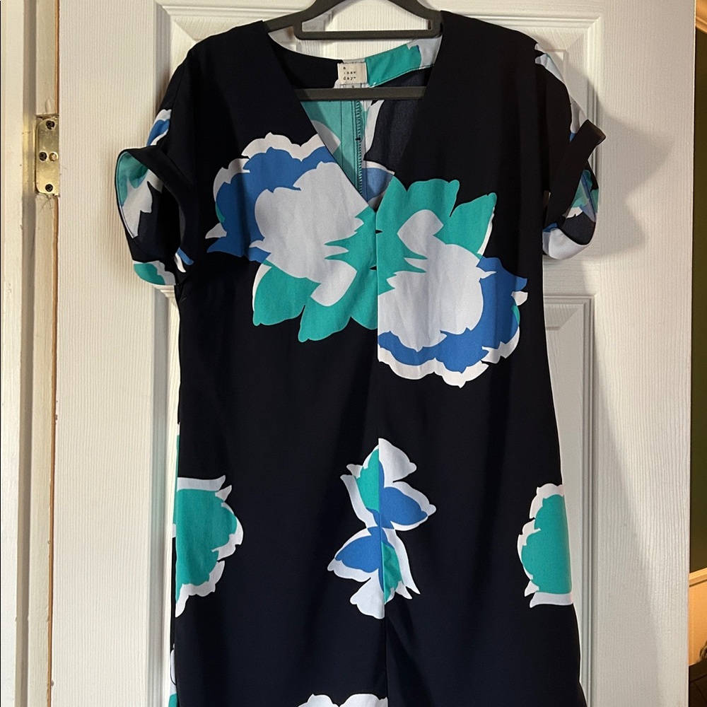 A New Day Floral V-Neck Dress